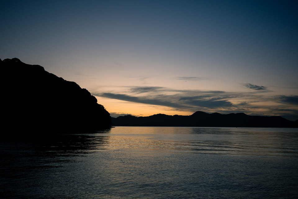 大三島、夕景。